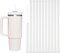 50PCS Disposable Straws for 40 OZ Tumbler, Extra Long Straws Disposable for Stanley Cup 30 Oz 40 Oz Tumbler, Individually Wrapped